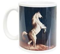 Mug en céramique Cheval blanc - Cbkreation BLEU G