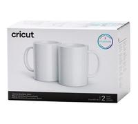 Cricut - 2 mugs céramique à customiser - 425 ml - Blanc