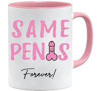 Mug en céramique de sublimation avec inscription « Same Pen*s Forever » pour enterrement de vie de jeune fille - Cadeau d'anniversaire de Noël amusan