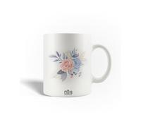 Mug En Céramique Fleur Rose Abstraite Avec Des Pétales Texturés