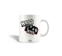 Mug En Céramique French Kiss Pop Rock Band Kiss Logo Gris