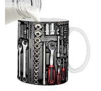 Mug En Céramique | Grande Capacité 350ml Design Boîte à Outils - Tasse en Céramique pour Café,Pour Soupe Eau Chaude Thé Voyage Femmes Hommes