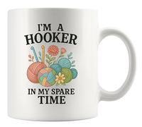 Mug En Céramique Je Fais Du Crochet À Mes Heures Perdues. Mug 330Ml | Mug En Céramique Original Écologique Tasse Pour Événements Bureau Remerciement Tasse Café Céramique