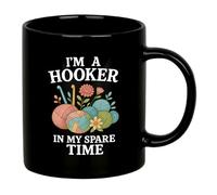 Mug En Céramique Je Suis Une Crocheteuse À Mes Heures Perdues. 330Ml | Mug En Céramique Original Chic Mug Pour Maison Souvenir Événements Tasse Café Céramique