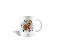 Maniacase Mug en céramique Les Aventures de Tintin Milou et Tintin Fond Bleu Blanc G