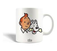 Mug en Céramique Les Aventures de Tintin Milou et Tintin Maniacase BLANC G