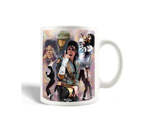 Mug en céramique - MANIACASE - Michael Jackson the King - blanc - 30 ompatible lave-vaisselle
