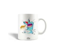 Mug en Céramique - Oggy et les Cafards - 30 cl - Compatible lave-vaisselle - Rond - Blanc