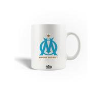 Mug En Céramique Olympique De Marseille Droit Au But Logo Bleu