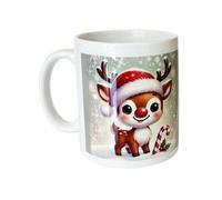 Mug en céramique petit renne de Noël - CBKreation