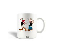 Mug en Céramique - Popeye - Olive Oyl - 30 ompatible Lave-Vaisselle - Blanc