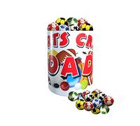 Mug en céramique pour fête des pères avec ballons de chocolat emballés individuellement dans du papier aluminium