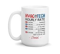 Mug En Céramique Tarif Horaire D'Un Technicien En Cvc Mug 330Ml | Mug En Céramique Chic Original Tasse Pour Maison Bureau Remerciement Tasse Café Céramique