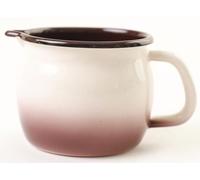 mug en émail avec bec verseur diamètre 10cm 0,8l CAPUCCINO