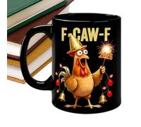 Mug en forme de poulet - Tasse à bière au lait de dessin animé, tasse en céramique | pour femmes, hommes, jeunes, amis, maman, dames, cuisine, vacances, ferme