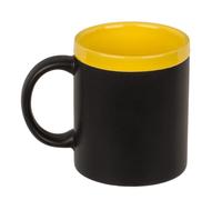 Mug en grès à écrire Out of the Blue avec craie jaune
