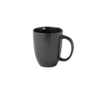 Mug en Grès Aya, 435 ml, Noir, Lot de 6