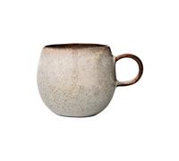 Mug en grès beige, émaillage brillant, bords irréguliers, compatible micro-ondes et lave-vaisselle - Bloomingville, Sandrine - 10x10x10 cm
