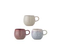 Mug en grès rose (lot de 3) Addison