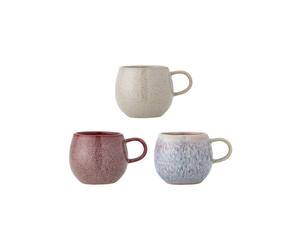 Mug en grès rose (lot de 3) Addison
