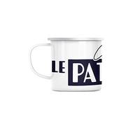 Mug en Métal Emaillé C'est qui le Patron ? Expression Humour Homme