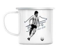 Mug en métal émaillé Diego 1960-2020 maradona Blanc G