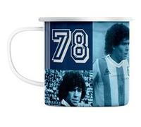 Mug en métal émaillé Diego maradona 10 argentine Blanc G