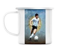 Mug en métal émaillé Diego maradona ange 10 Blanc G