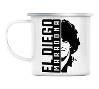 Mug en métal émaillé El diego maradona argentine Blanc G