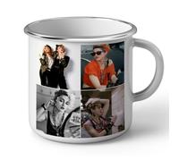 Mug en Métal Emaillé - FABULOUS BIJOUX - Madonna Quadriptyque - Vintage - Indestructible - Lave-vaisselle