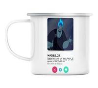 Mug en métal émaillé Hades enfer réseau social Blanc G