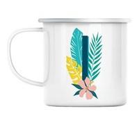 Mug en métal émaillé I isabelle irene lettre Blanc G