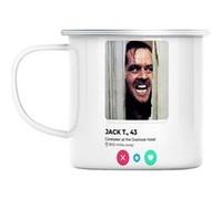 Mug en métal émaillé Jack torrance réseau shining Blanc G