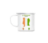 Mug en Métal Emaillé La Côte d'Ivoire M'Appelle Voyage Passion Culture