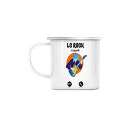 Mug en Métal Emaillé Le Rock M'Appelle Musique Passion