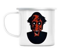 Mug en métal émaillé Monstre diabolique halloween Blanc G