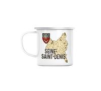 Mug en Métal Emaillé Seine Saint Denis 93 Departement Ile de France Paris