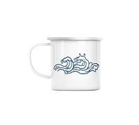 Mug en Métal Emaillé Vagues Mer Océan Eau Surf Passion