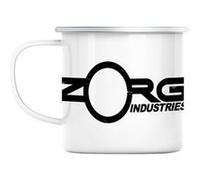 Mug en métal émaillé Zorg industries geek science Blanc G