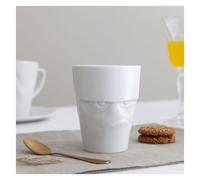FIFTYEIGHT 3D Mug en porcelaine t018101 Grummelig 12 x 10 x 10 cm Blanc