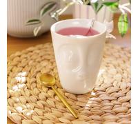 FIFTYEIGHT PRODUCTS Gobelet à anse Küssend porcelaine 350 ml blanc fabriqué en Allemagne
