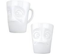 FIFTYEIGHT 3D Tasse à anse Verdutz Porcelaine 350 ml Blanc fabriqué en Allemagne