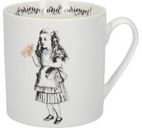 V&A C000048 - Tasse en porcelaine fine Alice au Pays des Merveilles, motif Alice, blanc, 350 ml