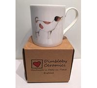 Mug en porcelaine fine avec motif chien Jack Russell dans une boîte cadeau - Fait à la main à Stoke on Trent, en Angleterre
