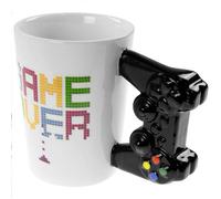 Out Of The Blue Mug Game Over – Porcelaine noire, compatible lave-vaisselle, cylindrique