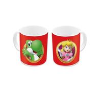 Mug en Porcelaine - Super Mario - Peach & Yoshi - 325ml - Compatible Lave-Vaisselle - Design Contemporain