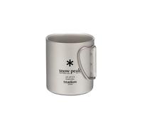 Snow Peak Tasse en titane 220 tasses – Double paroi, ultra légère – Gris