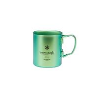 Snow Peak - Titanium Double Wall Cup - Tasse - 450 ml - green