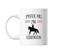 Mug Équitation J'peux Pas Blanc Tasse Cadeau Personnalisé
