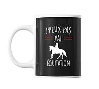 Mug Équitation j'peux pas Noir